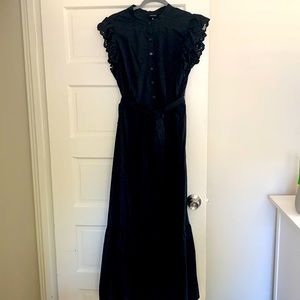 Tiered Black Maxi